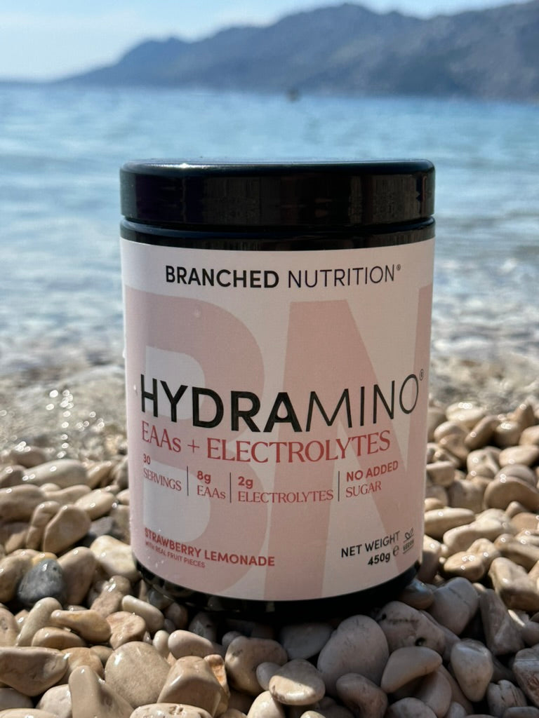 Strawberry Lemonade HYDRAMINO beside the sea